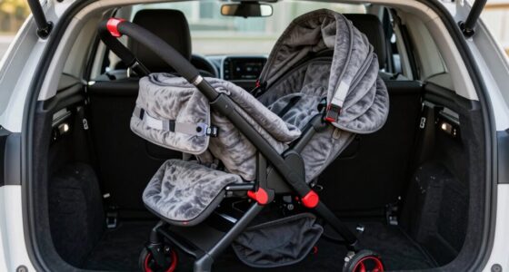 secure stroller without scratches