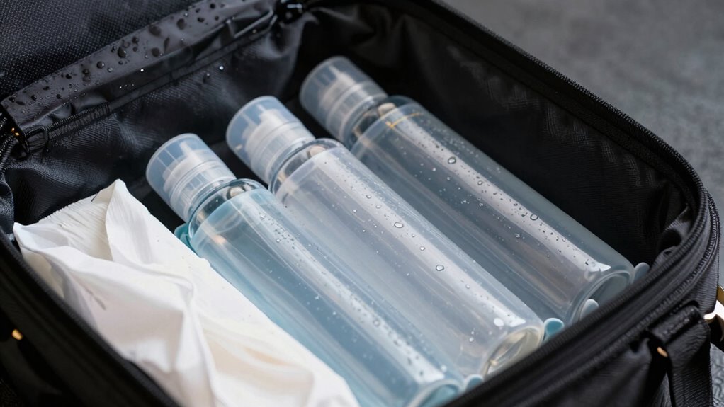 secure toiletries for travel