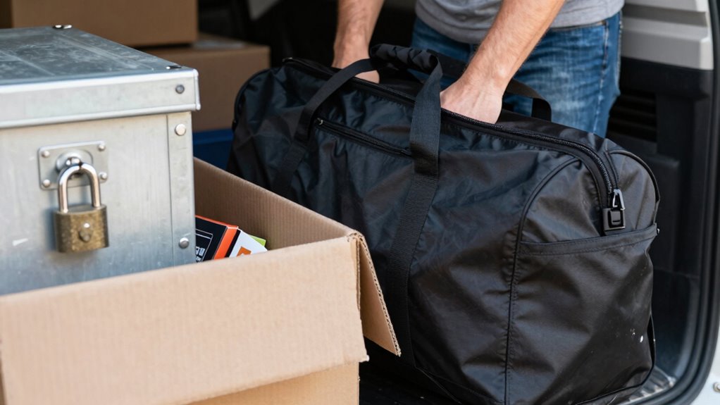 secure valuables during transit