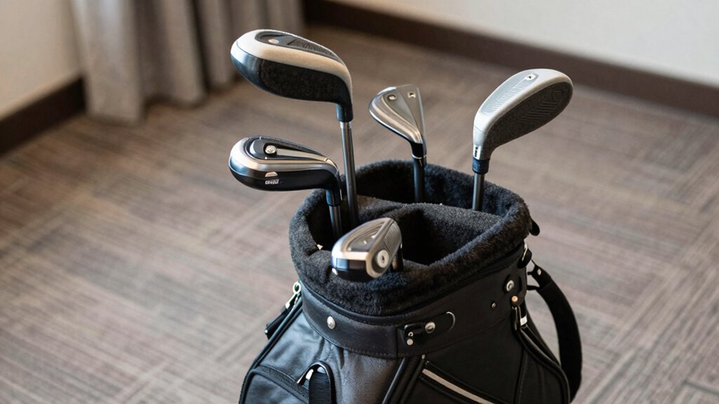 securely pack golf clubs safely