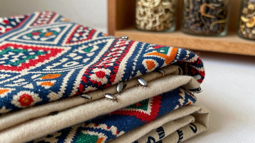 silverfish avoid stored textiles