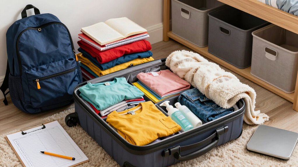 smart dorm packing and organization