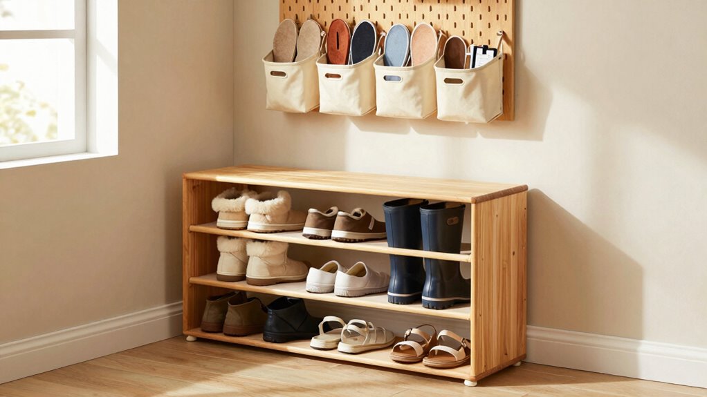 smart small space shoe storage