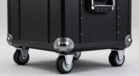 smooth rolling keyboard case wheels