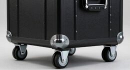 smooth rolling keyboard case wheels