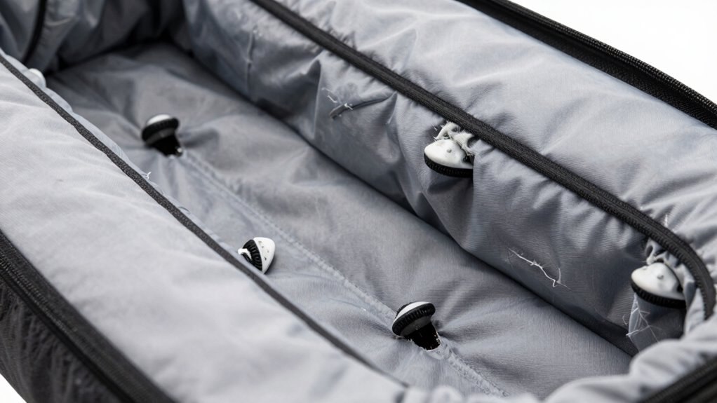snowboard padding is thicker