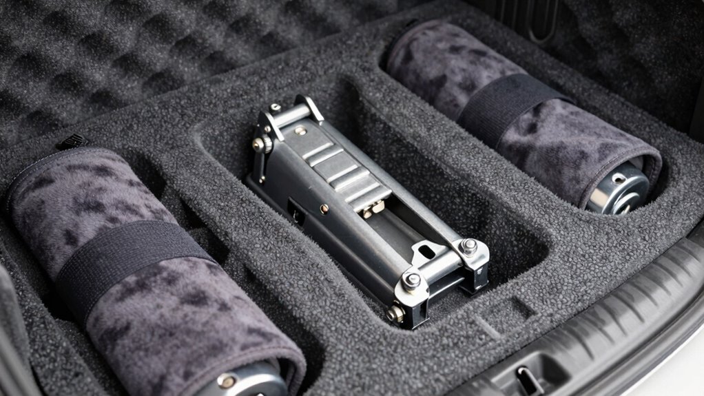 soft padding prevents noise