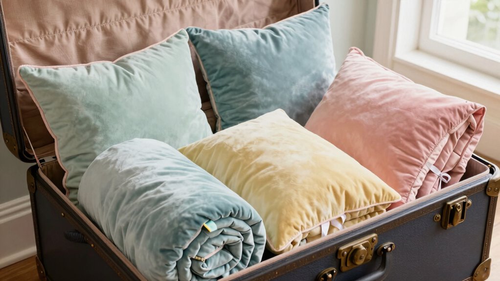 space efficient pillow storage techniques
