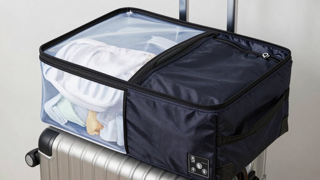 space saving laundry organization