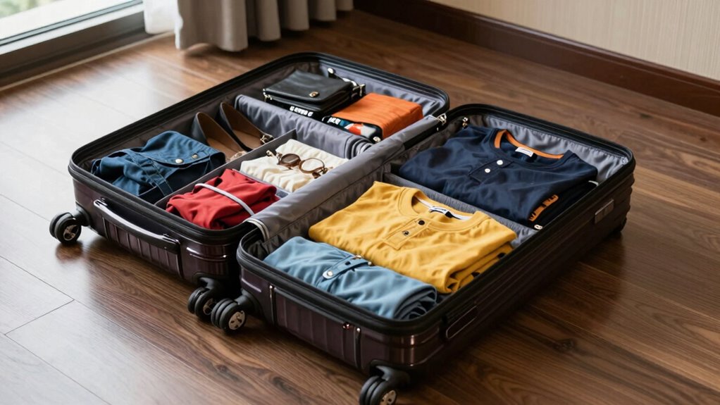 spacious durable secure luggage