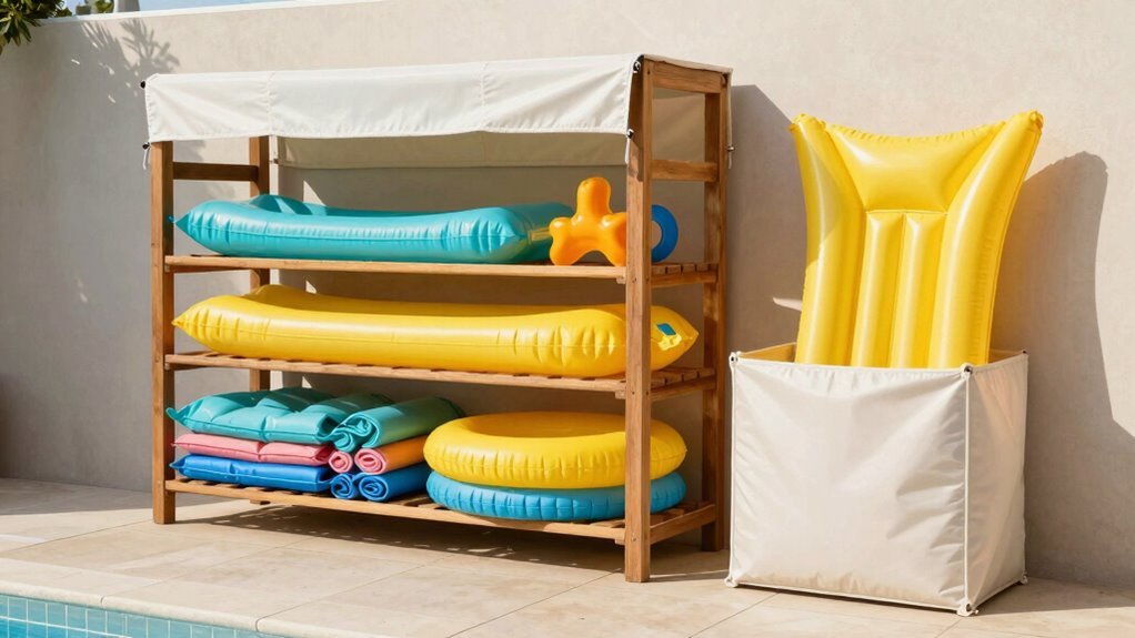 store floats properly indoors