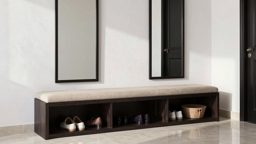 stylish functional entryway organization