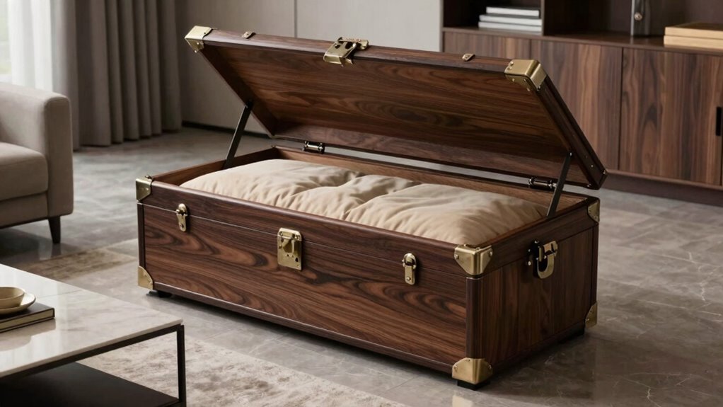 stylish storage and seating options