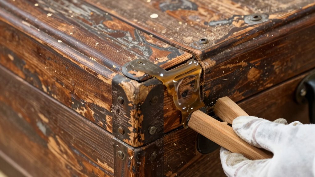 thorough glue application ensures durability
