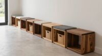 top entryway storage benches