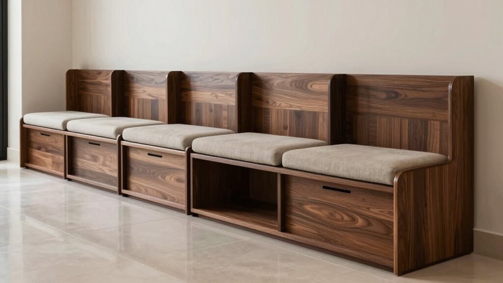 top hidden storage benches