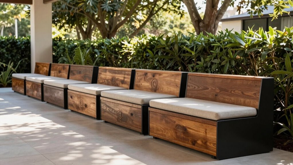 top large patio storage benches