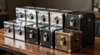 top lockable metal trunks