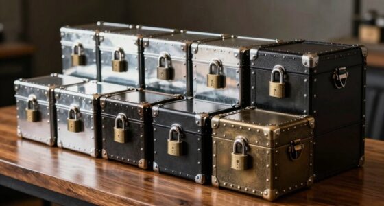 top lockable metal trunks