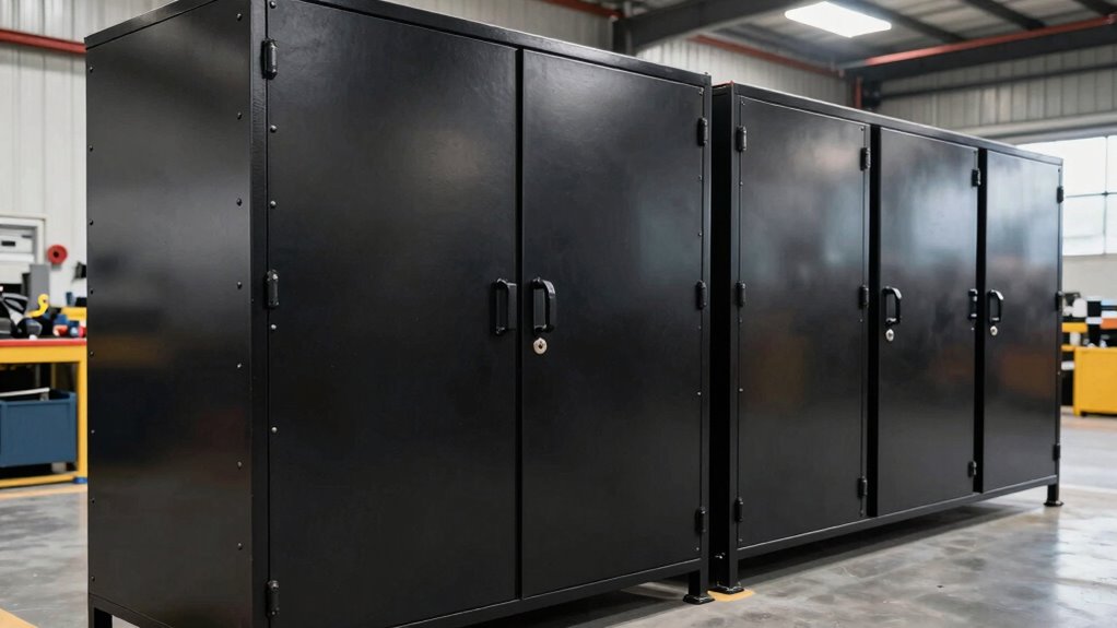 top metal storage cabinets