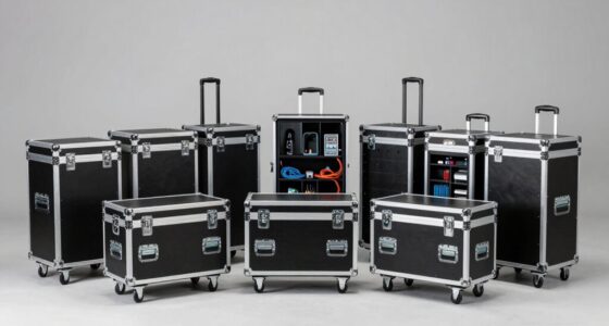 top rolling lighting cases