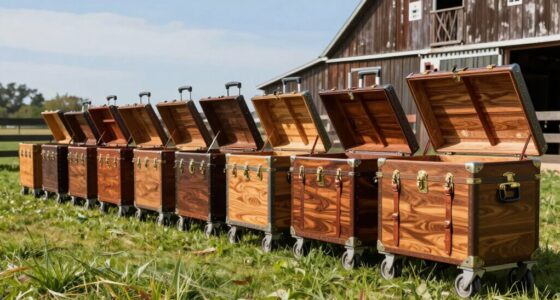 top rolling tack trunks