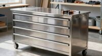 top stainless rolling benches