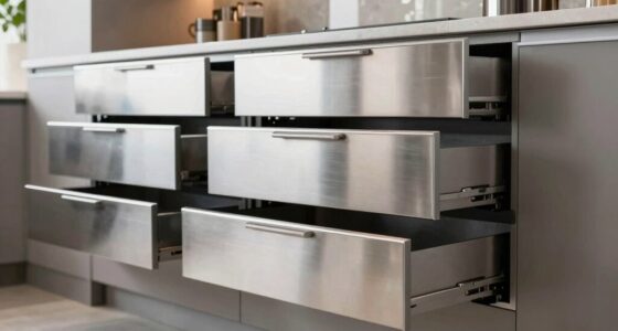 top stainless steel cabinets