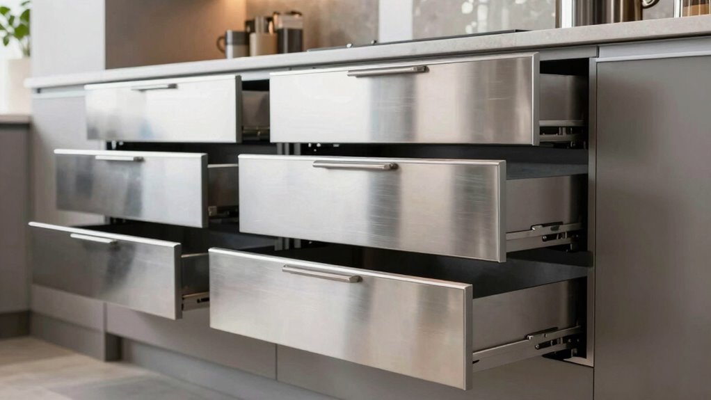 top stainless steel cabinets