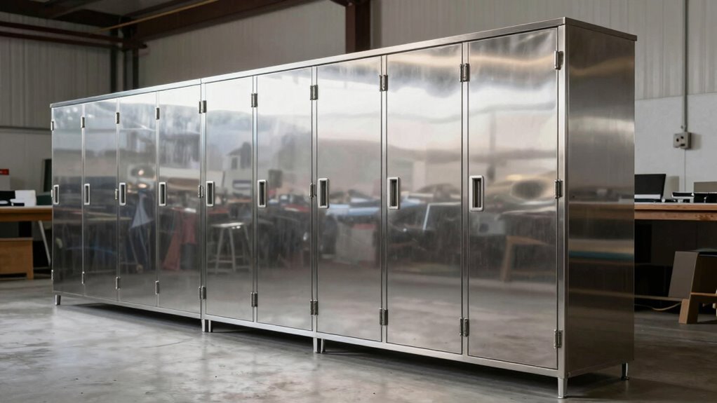 top stainless steel storage cabinets