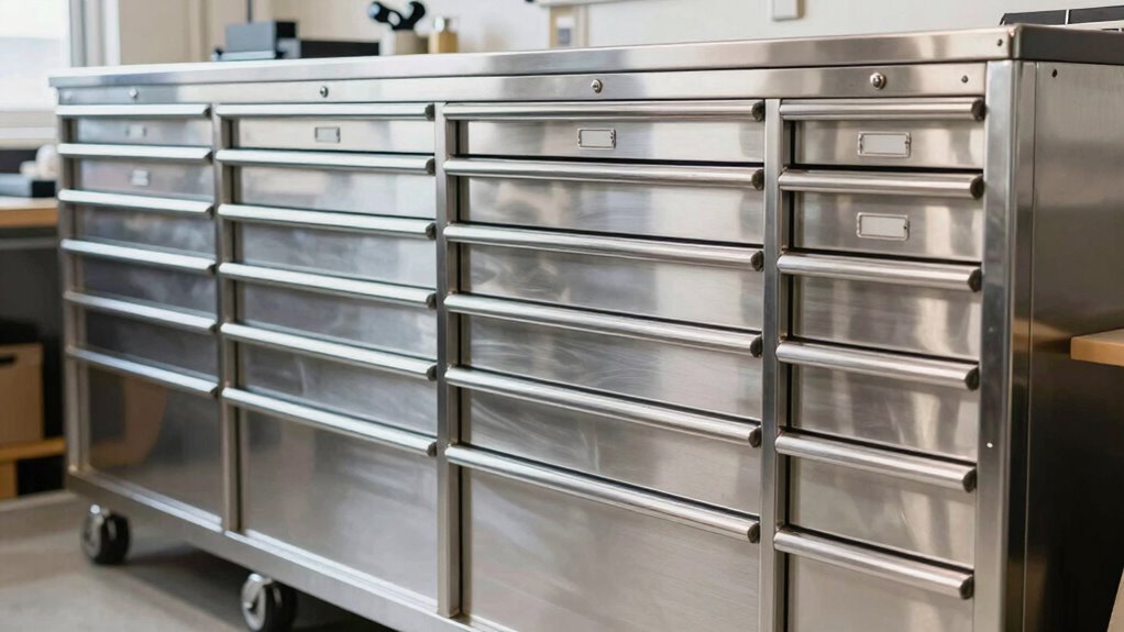 top stainless steel tool chests