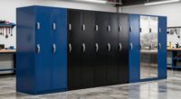 top tall locking cabinets
