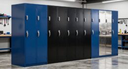 top tall locking cabinets