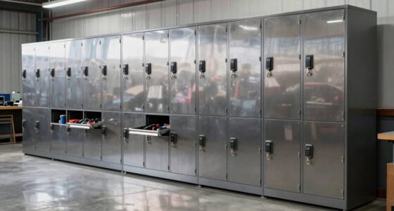 top tall locking tool cabinets