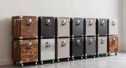 top wheeled storage trunks