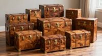 top wooden locked trunks