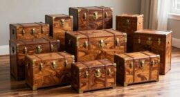 top wooden locked trunks