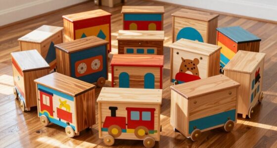 top wooden toy chests