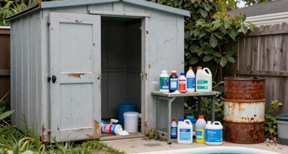 unsafe pool chemical storage