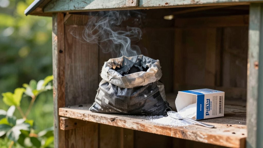 use charcoal for outdoor odors