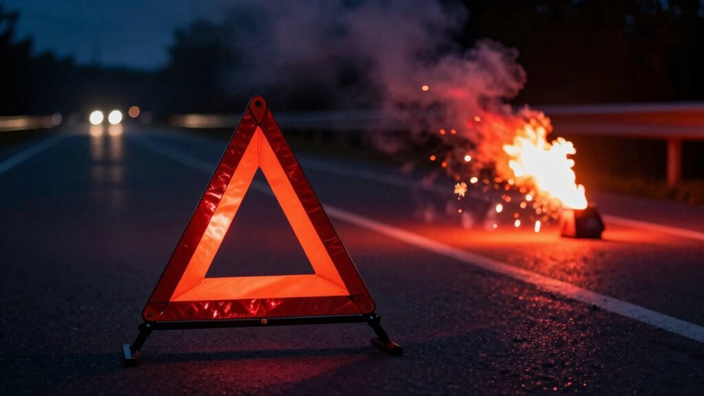 use warning devices promptly