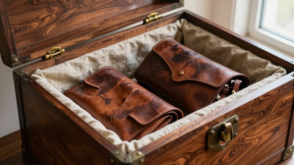 ventilated sturdy leather storage