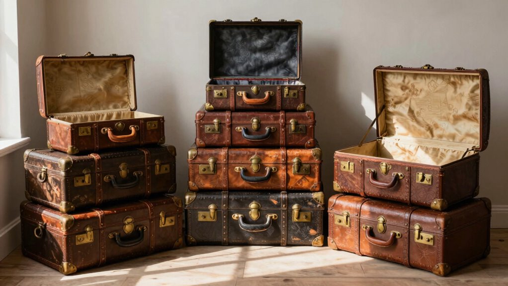 vintage steamer trunk decor