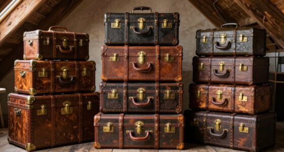 vintage steamer trunks with locks