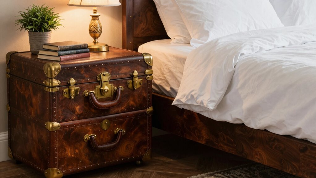 vintage trunks as stylish storage