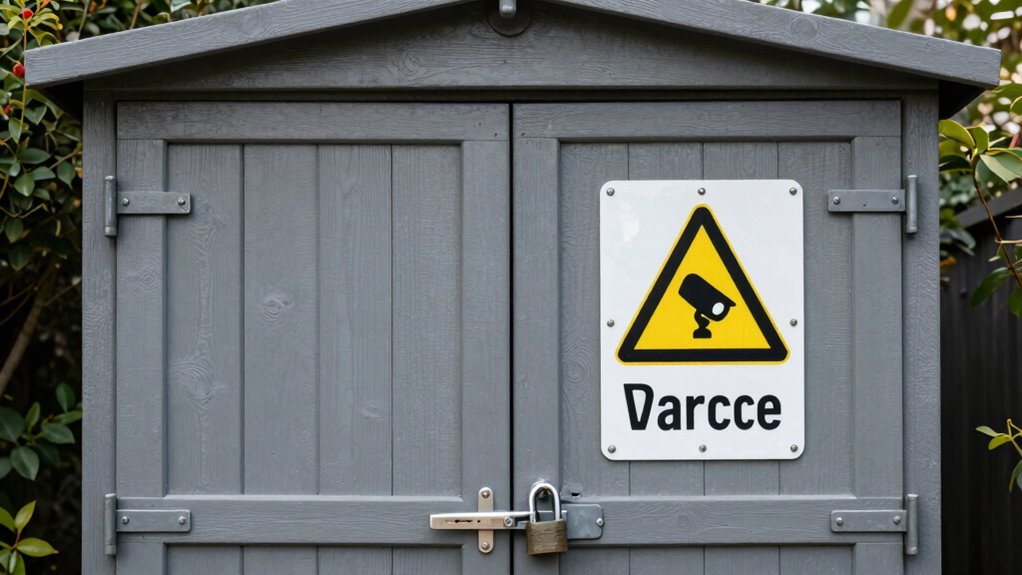 visible signs deter intruders