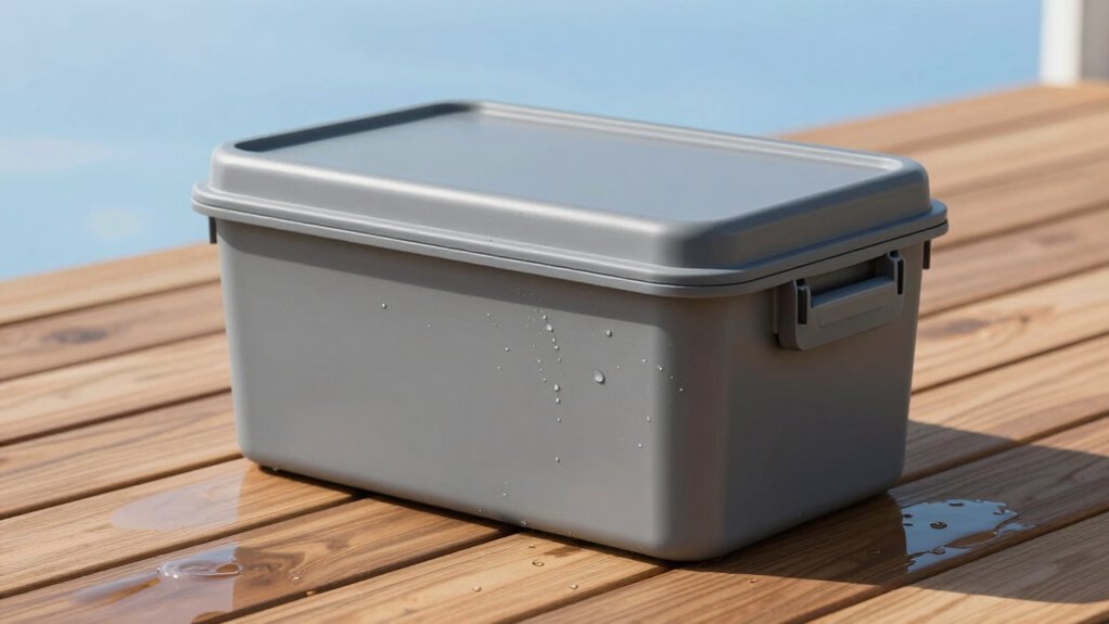 waterproof deck box protection
