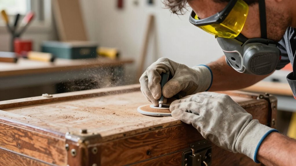 wear protective sanding gear