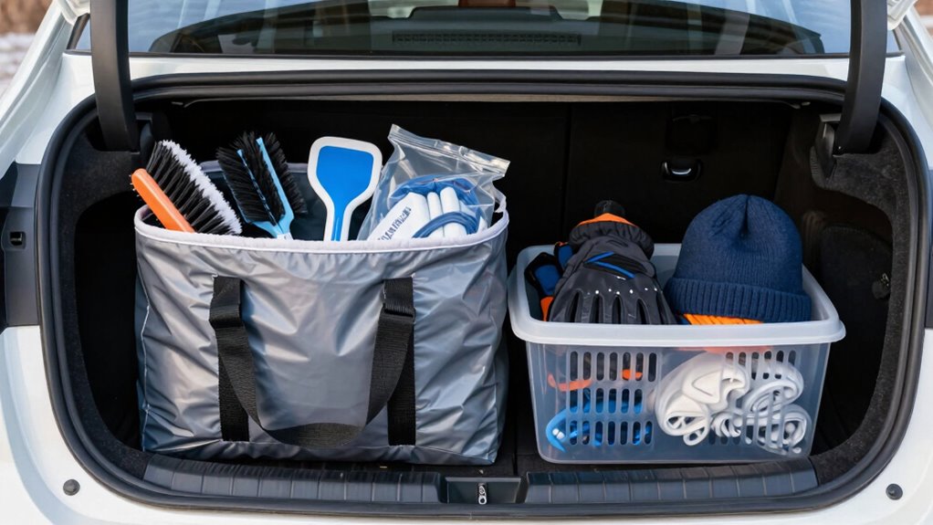 winter gear storage organization