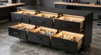 workshop storage with soft close